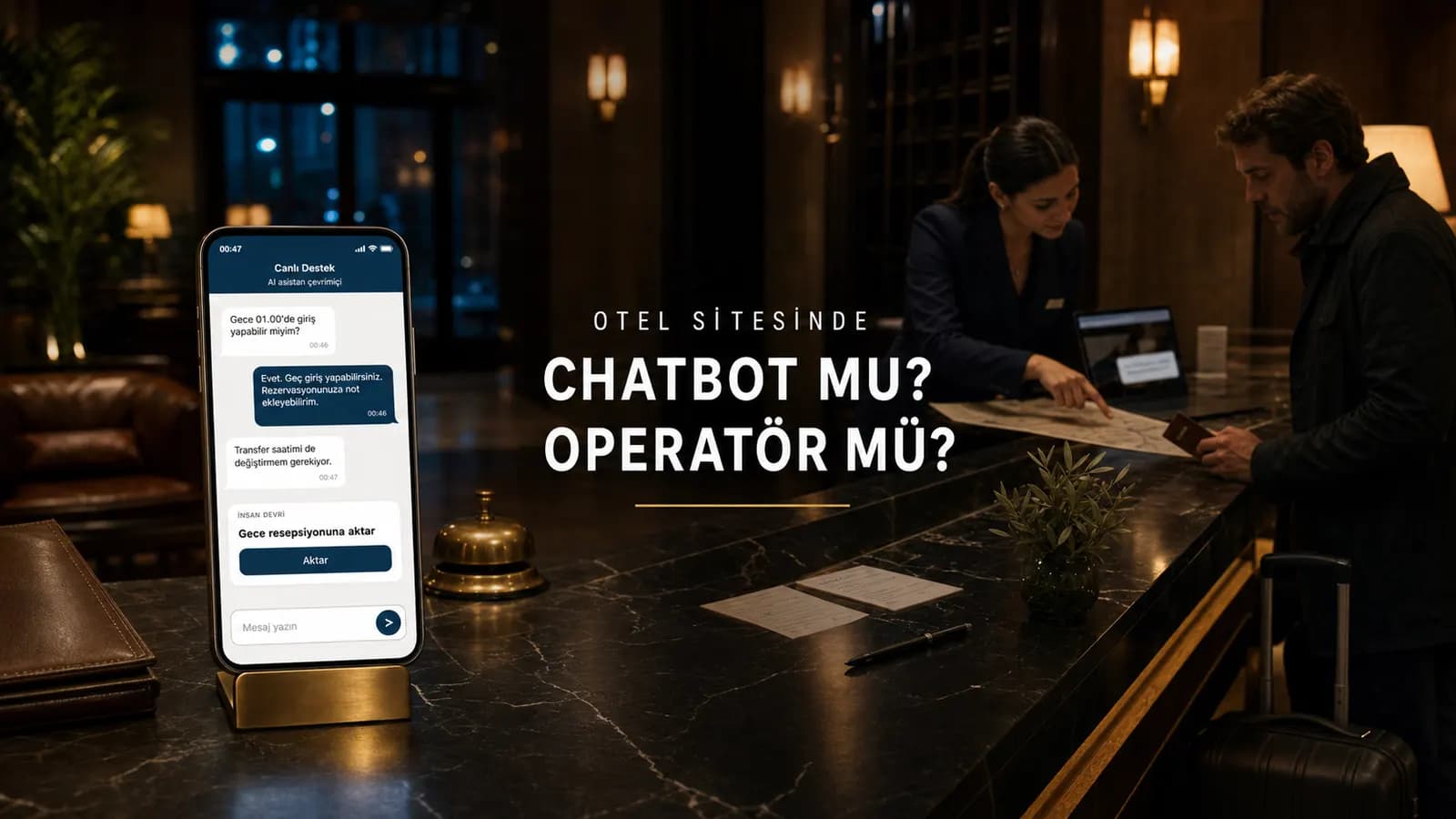 Otel Sitesine Canlı Destek Nasıl Eklenir? Chatbot mu, Operatör mü?