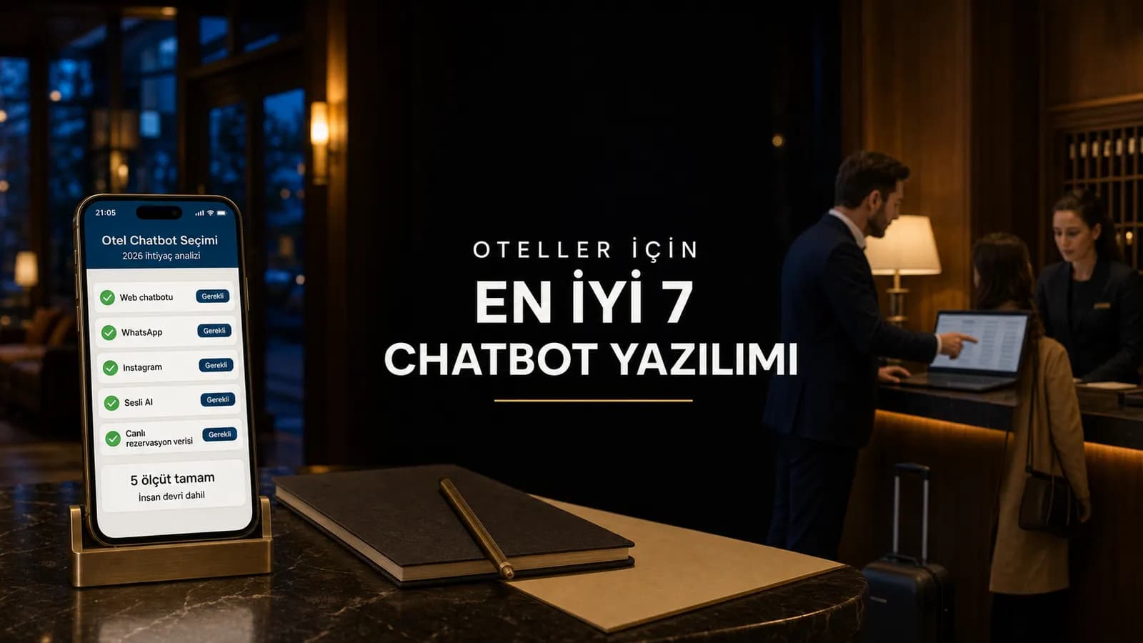 Oteller İçin En İyi 7 Chatbot Yazılımı (2026)